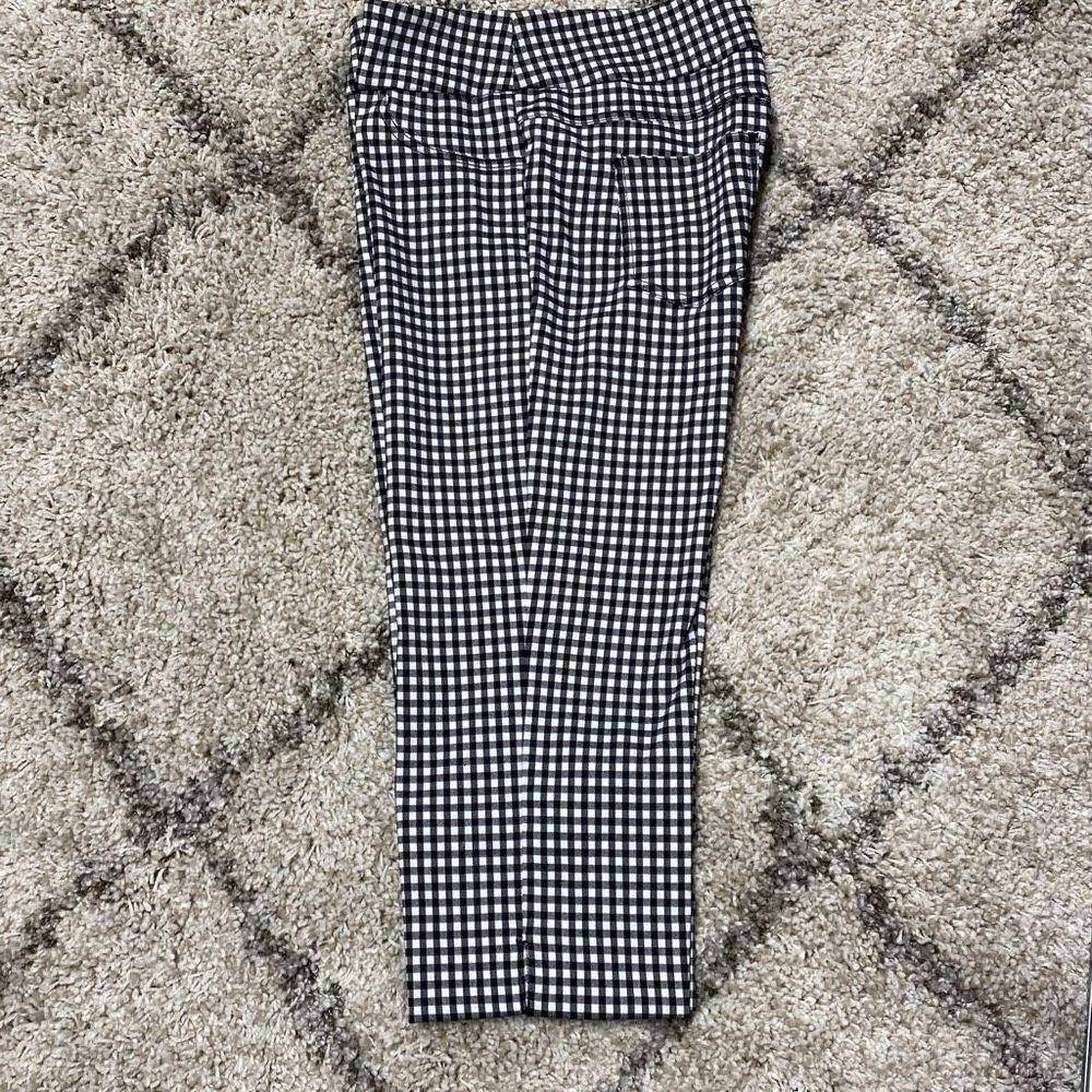 Ruby Rd Black & White Checked Capri Size 8 New - image 5